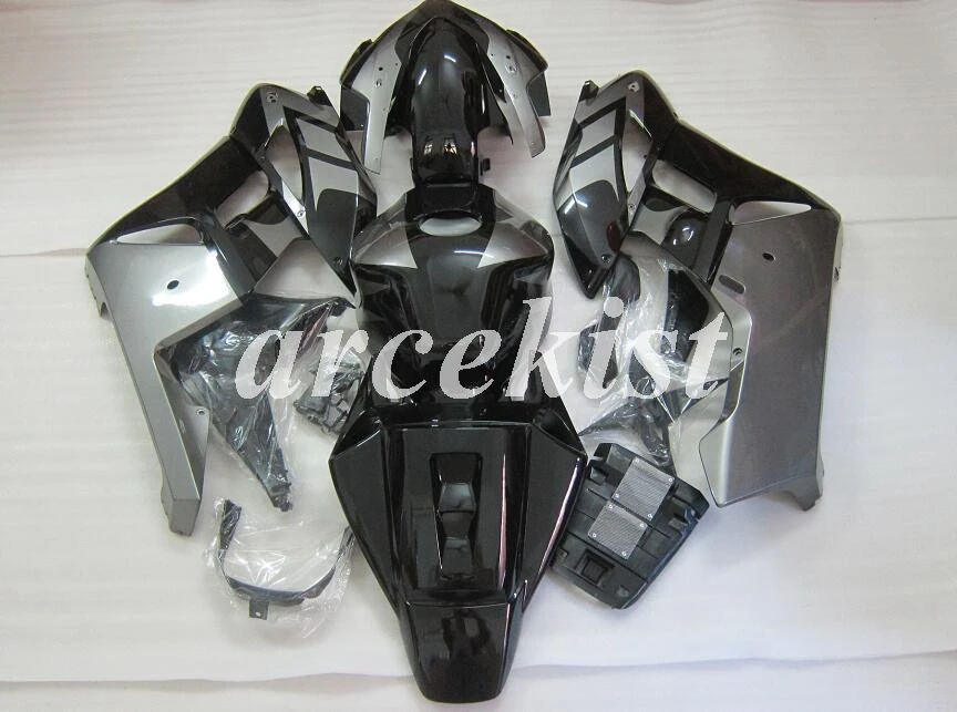 АБС Кузов обтекатель комплект подходит для Honda CBR1000RR 04 05 Обтекатели части CBR 1000 RR 2004 2005 Пользовательские черный серый