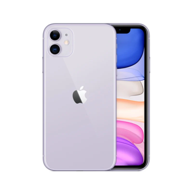 Used Unlocked Original iPhone 11 6.1 inch Full OLED Display 1 Sim Card 4G LTE Dual-camera Smart Phone 64/128/256GB ROM A13