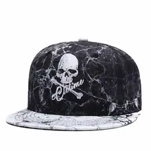 Череп бейсболка с вышивкой, кепка, для мальчиков и девочек с рисунком в стиле аниме милые для бега на открытом воздухе зомби Кепка-тракер Шапки в стиле "хип-хоп" Для мужчин Для женщин Бейсбол Кепки