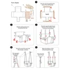 Bopoobo Baby Swing Set With Seat Belt Rocking Canvas Seat 0-12 Months Baby Toy Outdoor Small Basket Safe Recreation For Children 2