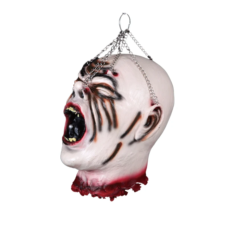 Новая страшная маска для Хэллоуина, креативный ужас, висящий призрак, ношение, взрослая Полнолицевая шапка-маска