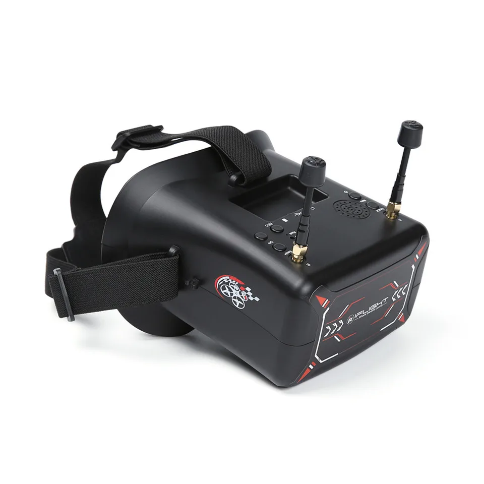 

iFlight 5.8GHz 40CH Glasses FPV Goggles DVR Function Receiver 4.3inch Monitor 16:9 Screen NTSC 3.7V 2000mAh Battery for Racing