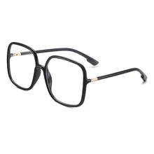 Винтажные модные брендовые дизайнерские сексуальные женские квадратные большие очки, женские прозрачные трендовые оптические очки, оправа для женщин