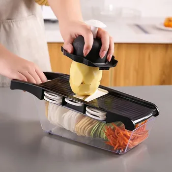 

Multi-function Chopping Artifact Vegetable Friut Chopper Diced Potato Wire Shredder Home Potato Chips Sliced Kitchen Cutter Set