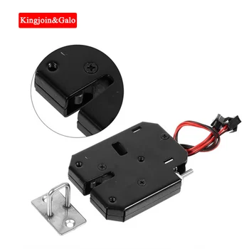 

DC12V 2A Electromagnetic Electric Control Cabinet Drawer Lockers Lock Latch Steel buckle Black Single or double line optional