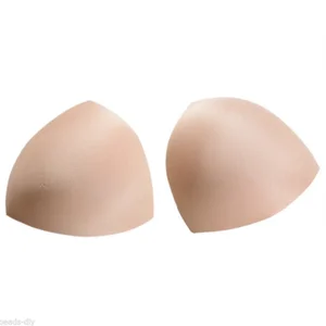 1 Pair Women Intimates Accessories Triangle/round Sponge Swimsuit Breast Push Up Padding Chest Enhancers Bra Foam Insert