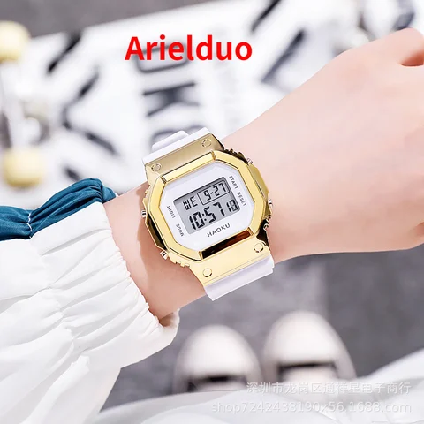 student watch junior high school Nordic fashion watch male and female sports watch large dial net red outdoor female watch