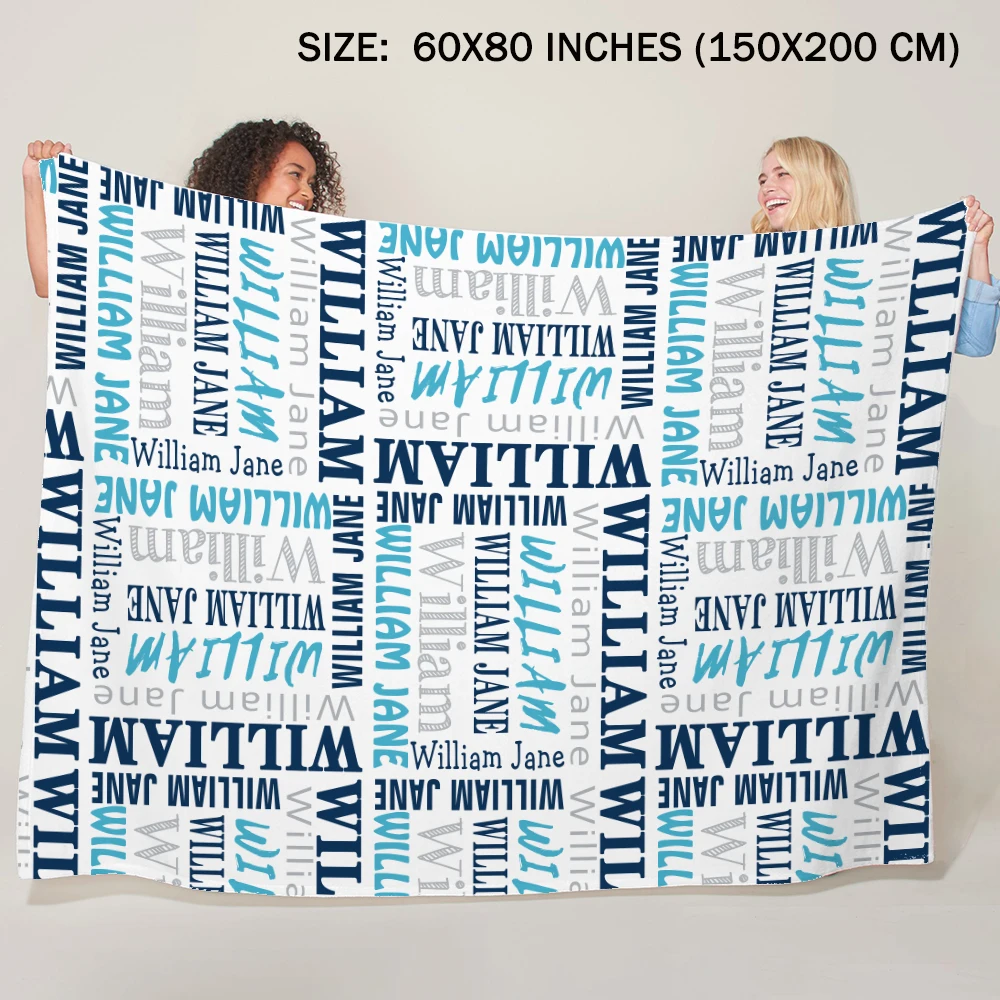 Одеяло LVYZIHO на заказ с именем Флисовое одеяло в подарок для малышей 30x40 / 48x60 60x80