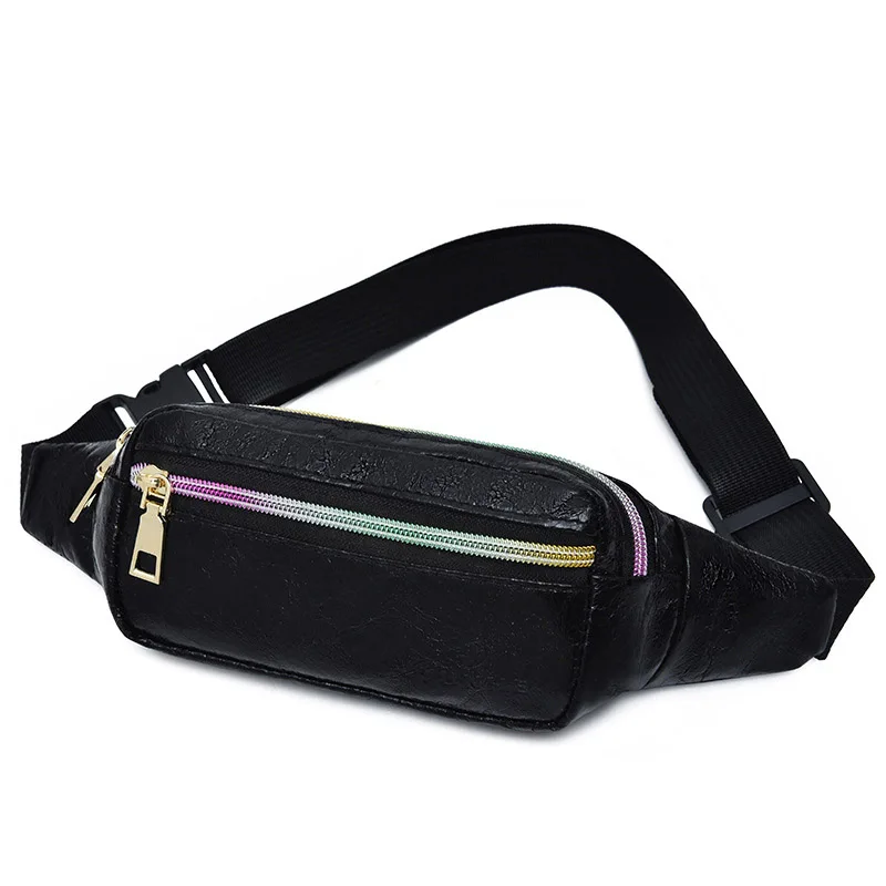 B Waist pack Женская поясная сумка кожаная поясная сумка нагрудная Сумка Женская водонепроницаемая поясная сумка банановые сумки высокого качества почечные сумки на плечо - Цвет: B Waist pack