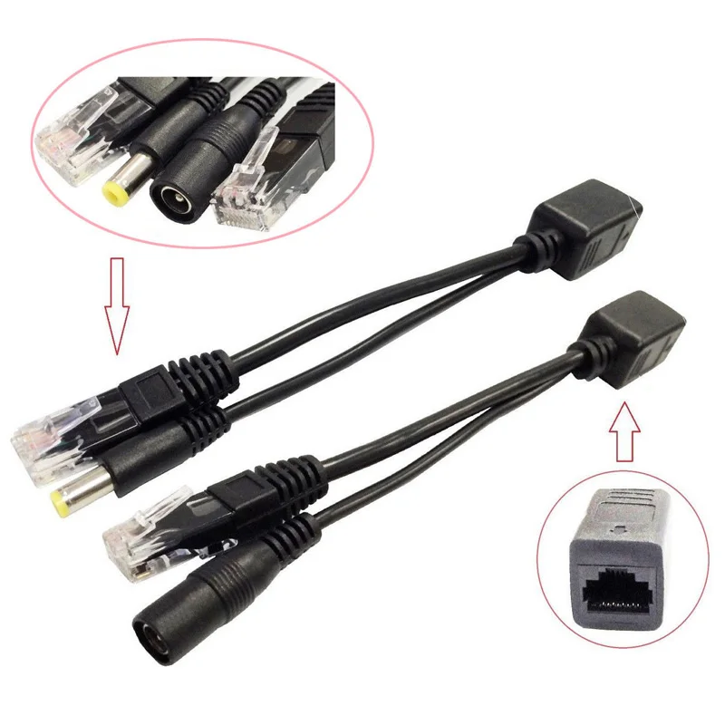 5 пар POE кабель пассивного питания через Ethernet адаптер сплиттер инжектор блок для IP