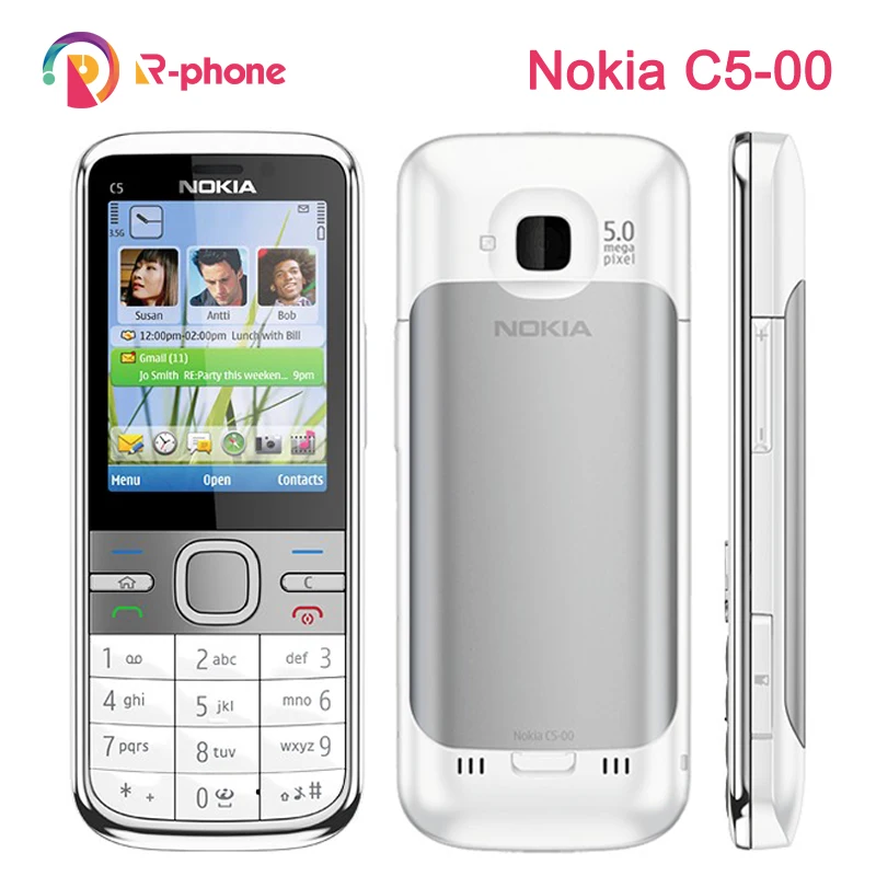 Оригинальный мобильный телефон Nokia C5 3G разблокирован Восстановленный