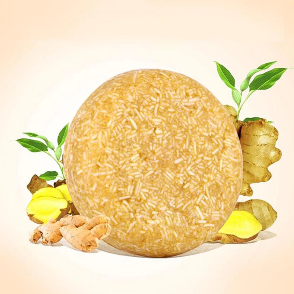 8Pcs Organic Handmade Solid Shampoo Soap Bar Anti-Dandruff Plant Essence