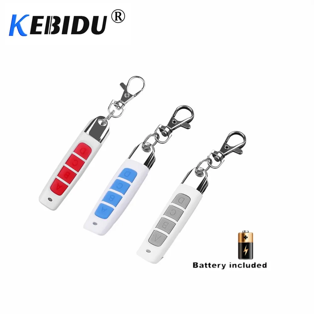 

KEBIDU 12V 433MHZ Remote Control Garage Gate Door Opener Remote Control Duplicator Clone Cloning Code Car Key Transmitter
