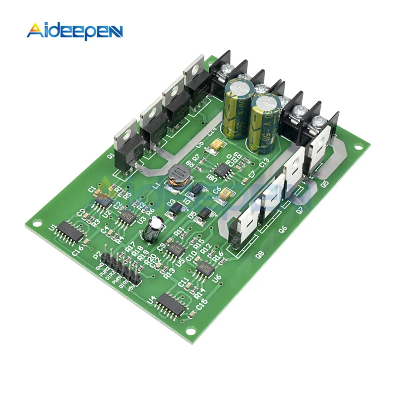 DC 12V 24V двухмоторный драйвер платы h-мост DC мотор Привод модуль MOSFET IRF3205 3 V-36 V 10A пик 30A с функцией тормоза для автомобиля