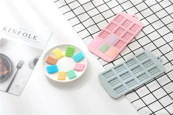 

12 Even DIY Chocolate Chip Mold Waffle Pudding Pastry Piece Pastry Fondant Sugarcraft Cake Mold Silicone Mold Gingerbread Hous