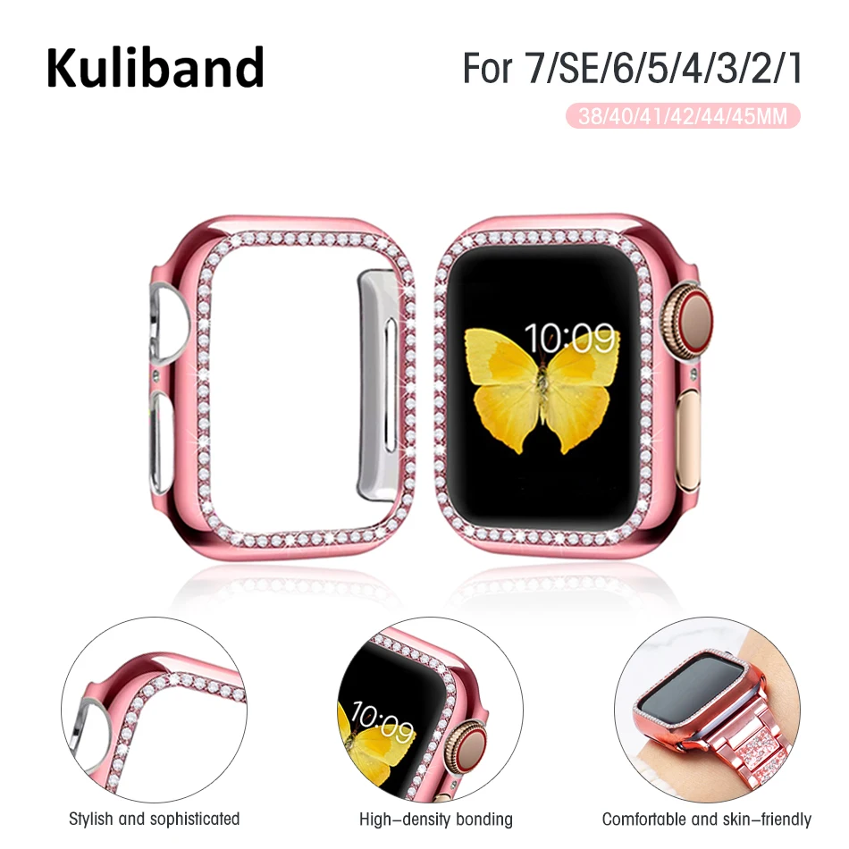 

Бриллиантовая фотография для Apple Watch 7/SE/6/5/4/3/2/1 38 мм 40 мм 41 мм