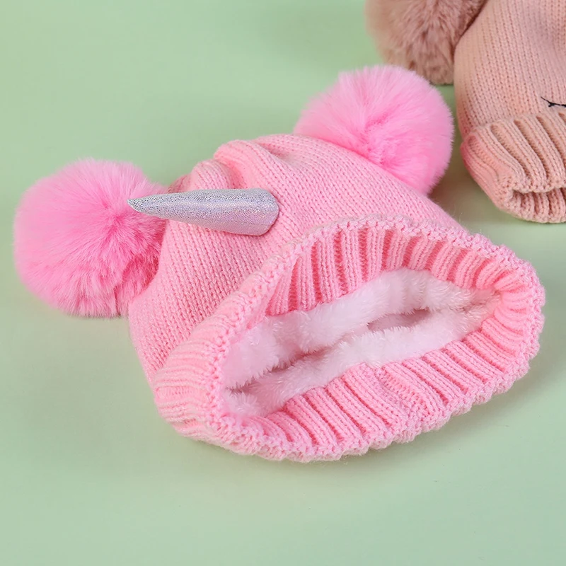 Unicorn Fluffy Winter Beanies Hat