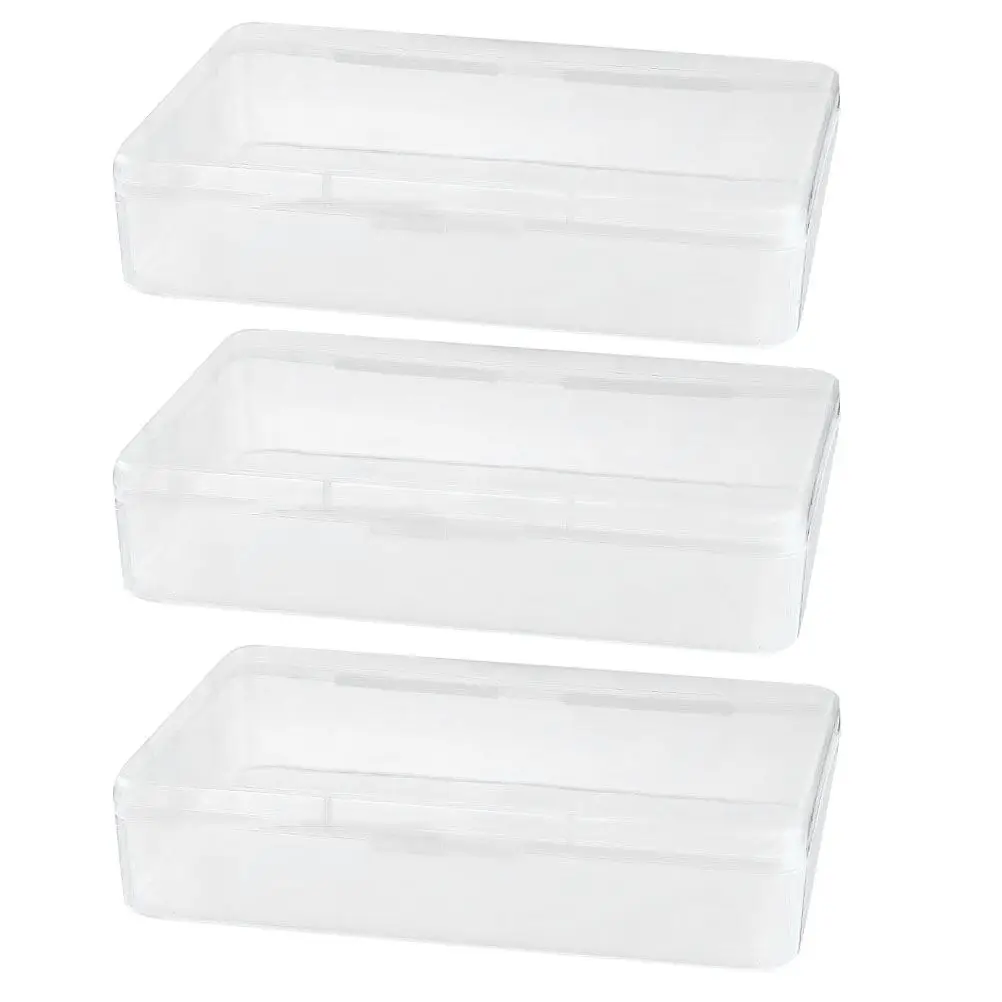 3Pcs Storage Boxes Small Large Size Dustptoof Mask Container Box