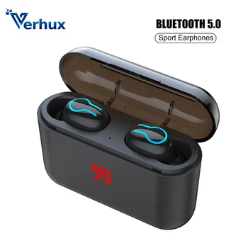 

HBQ Q32 Wireless Headphons Bluetooth 5.0 Earphone TWS Sport Handsfree Earbuds 3D Stereo Gaming Headset With Mic Charging Box