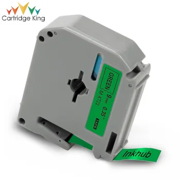 

Cartridge King 9mm*8m MK721 Black on Green MK-721 MK 721 Labeling Tape for Brother MK PT-65 PT-70 PT-80 PT-100 PT-110 Printer