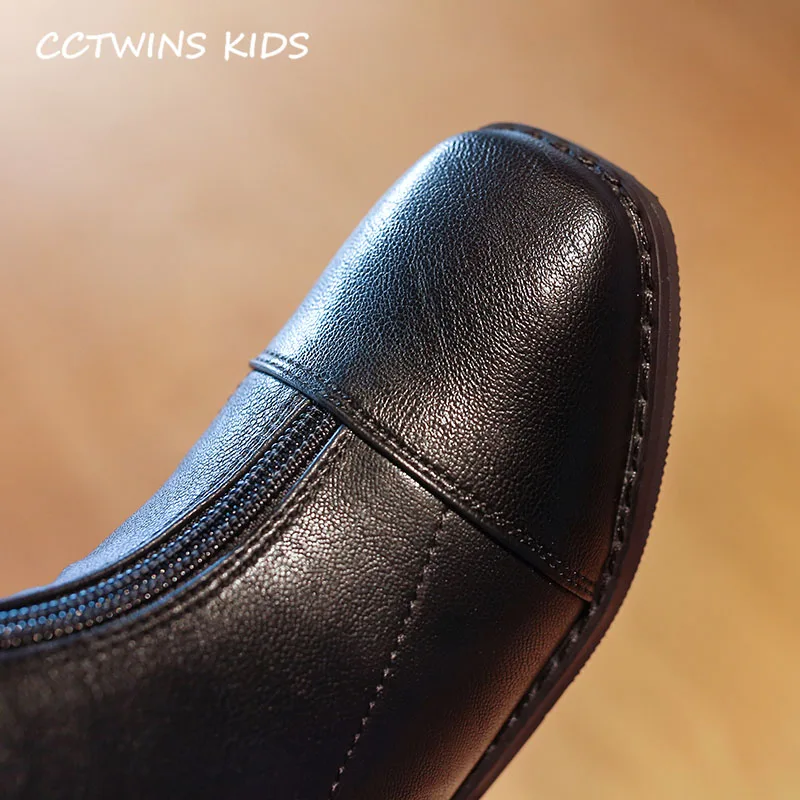 CCTWINS/детская обувь; коллекция года; зимние детские модные сапоги до колена; детская обувь из искусственной кожи; брендовые теплые сапоги для девочек; HB072