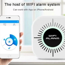 Бытовая мини Wi-Fi приложение с дистанционным управлением ЖК-сенсорная клавиатура Беспроводной Wi-Fi домашняя охранная сигнализация датчик с 433,92 MH