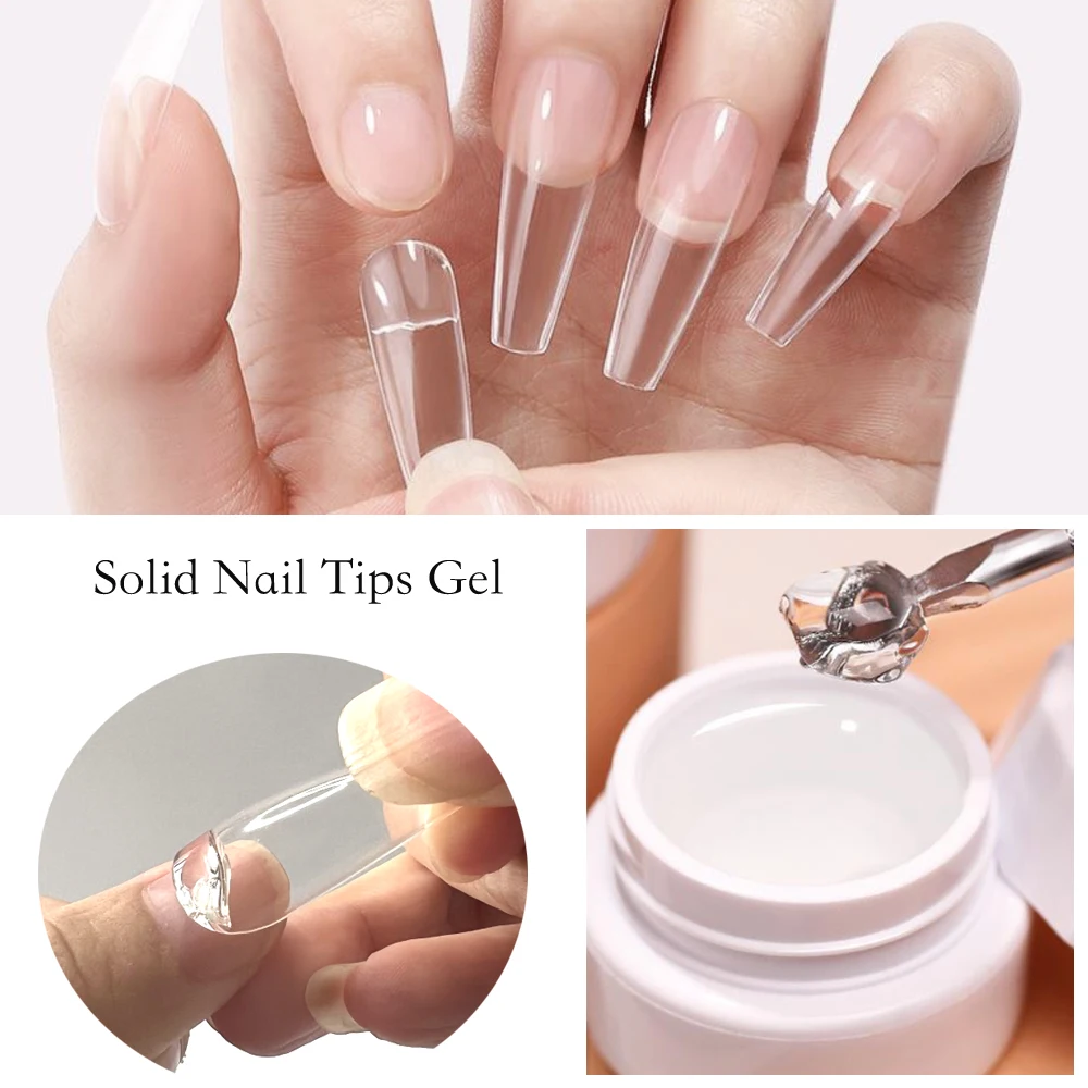 5ml/10ml Transparent Solid Nail Tips Gel Uv Led Function Gel For Nail  Extension Gel Soak Off Nail Art Gel Varnish Multifunction - Nail Gel -  AliExpress