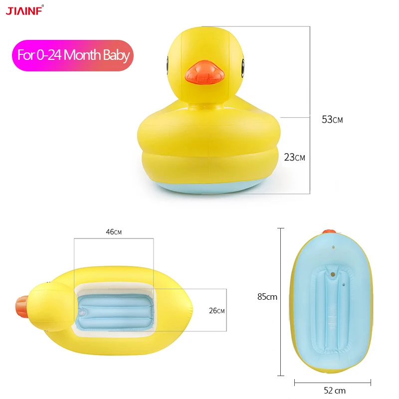 Duck bathtubs Для детей от 0 до 24 месяцев, новая надувная ванна, Портативная Складная Ванна в виде утки, Детская ванна для купания, бассейн для новорожденных, ванны для душа, детская ванная комната - Цвет: Duck bathtubs