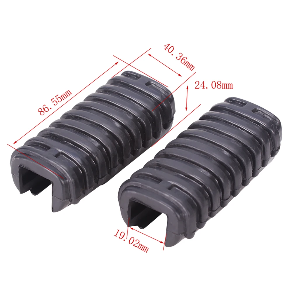 Motorcycle-Footrest-Rubber-Cover-Shell-Rubber-Foot-Pedal-set-For-HONDA-steed400-STEED-600-400-Magna