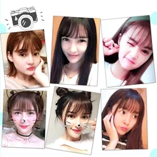 1 шт. Красивая заколка для девочек на клипсе спереди короткая челка для наращивания волос тонкий дропшиппинг мини-парик Air Horns