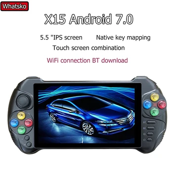 

POWKIDDY X15 Portable Handheld mini Game Console Android 7.0 MTK8163 Quad-Core Bluetooth 4.0 2G RAM 32G ROM Video Gamepad Player