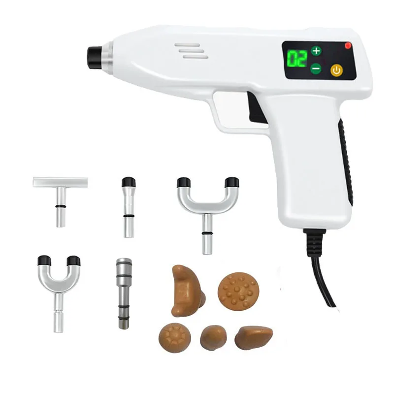 US $165.90 Adjustable Chiropractic Adjusting Instrument 10 Heads Intensity Therapy Electric Correction Gun Activator Cervical Massager