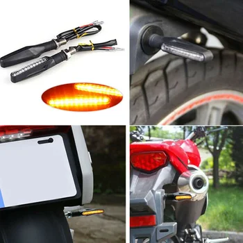 

Bike Turn Signal Light LED Amber Turn Signal Light Indicators Universal