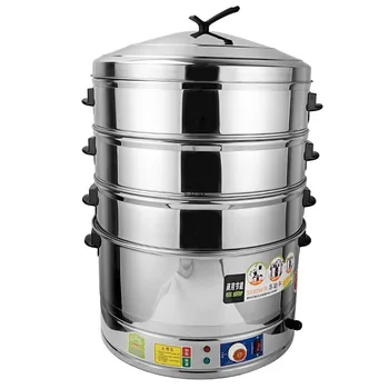 

Stainless Steel Catering Special Large Commercial Electric Steamer Household Timing High Power Steamed Cabbage Stove