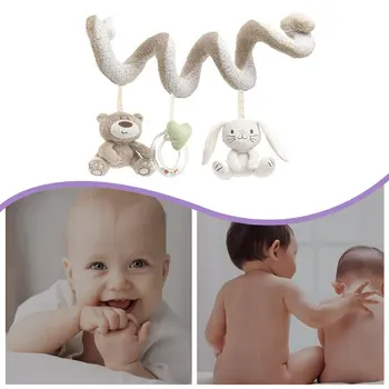 

Baby Bed Wrap Baby Carriage Bed Hanger Bear-shaped Bed Wrap Exquisite Plush Doll Animal-shaped Pendant