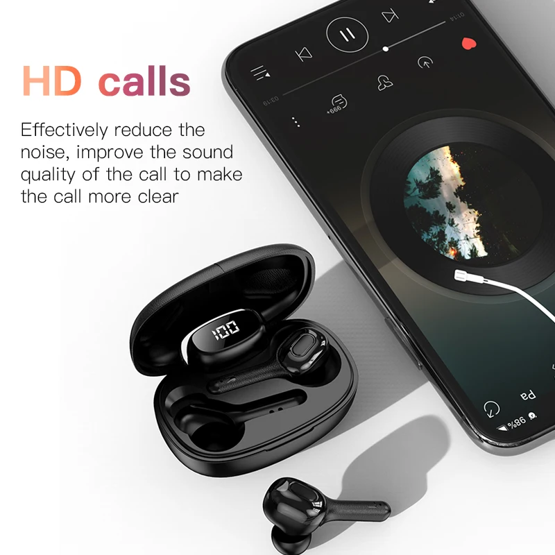 Portable  T9S  Translation  Earphones  TWS  Bluetooth 5.0 Stereo Wireless Earphone instant  voice Sports Headset With Charging