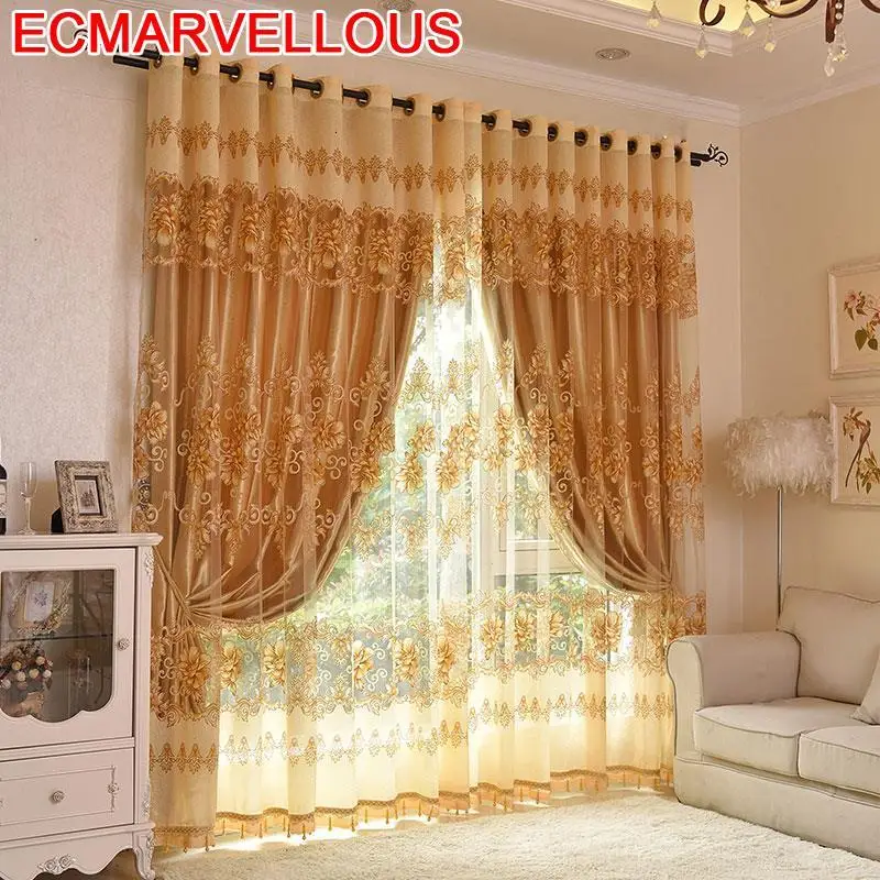 Tende Cocina Европейская гостиная для затемнения кухня Visillos Rideaux Pour Le Salon Cortinas De Luxo Para Sala шторы