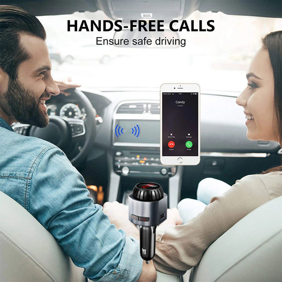 5 в 2.1A USB Автомобильное зарядное устройство Handsfree FM передатчик Комплект MP3 беспроводной Bluetooth музыкальный плеер универсальный подходит для автомобилей 12-24 В