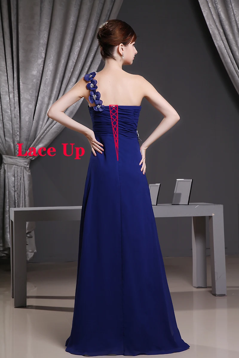 One-Shoulder-Royal-Blue-Flowers-Vintage-Evening-Formal-Dresses-Women-Costumes-Graduation-Long-Dress-Wedding-Clothing
