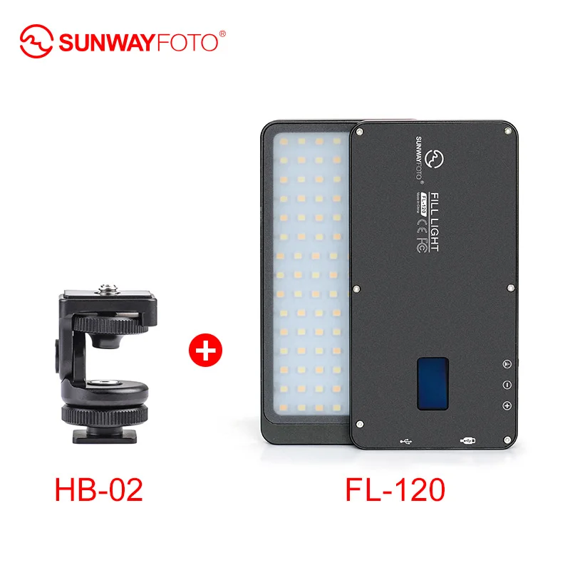  SUNWAYFOTO FL-120 LED Video light Photo lighting On Olympu Pentax DV camera hot shoe Dimmable LED f - 32971118544