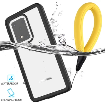 

For Samsung Galaxy S20 Ultra S20 Plus S20 Waterproof Phone Case Full Protection Dustproof Shockproof Shell with Buoyancy Cotton
