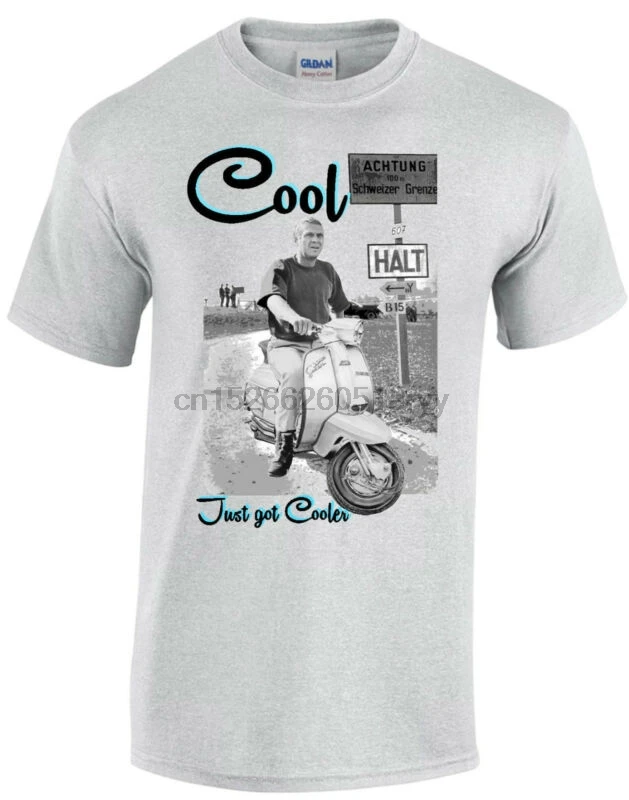 Мужская футболка для скутера MCQUEEN GREAT ESCAPE MODS SCOOTER BOYS skinhead SKINS |