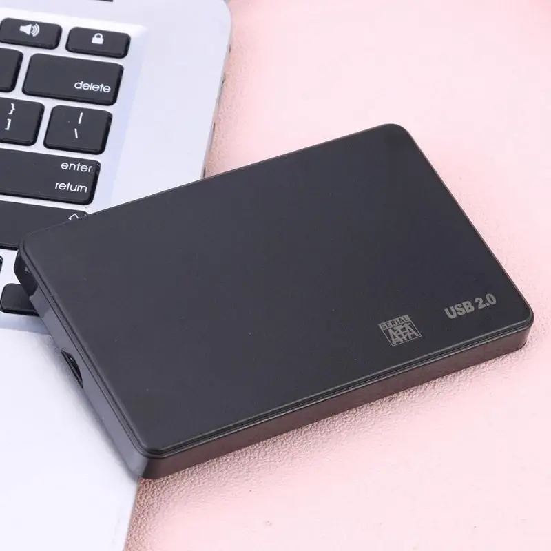 2.5 Inch HDD Case SSD Box Sata to USB 2.0 Adapter Free 480 Mbps Box Hard Drive Enclosure Support 2TB HDD Disk For Windows Mac OS
