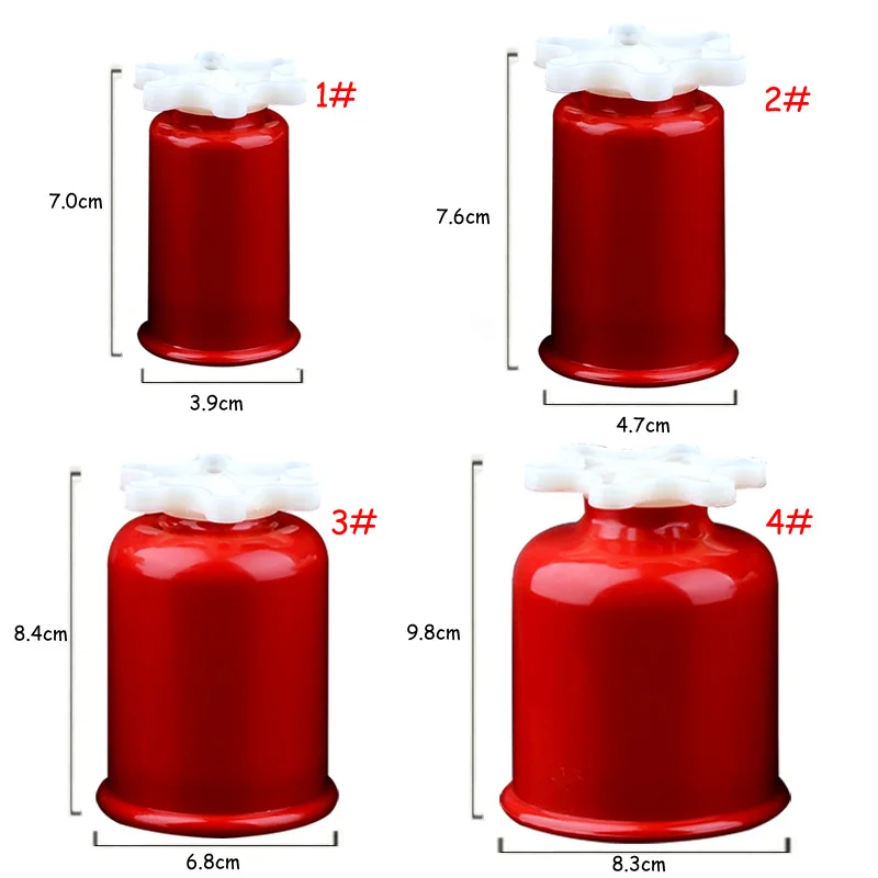 SHARE HO 4 размера ABS Вакуумные Банки ручной скрученный Cupping антицеллюлитные массажные банки присоска китайская терапия
