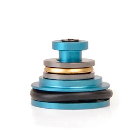 blue Airsoft CNC 7075 Aluminum Piston Head 8 Holes For Ver.2/3 AEG Gearbox Softair Hunting Accessory Tactical Paintball Case - Цвет: blue