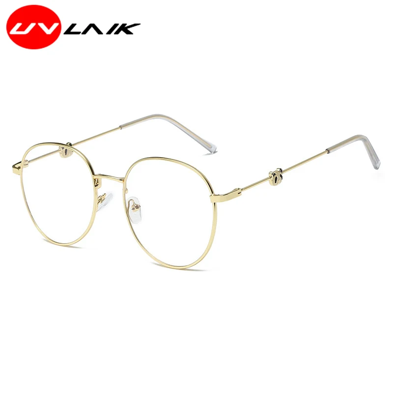 UVLAIK, большие очки для мальчиков и девочек с пандой, очки для близорукости, роскошный фирменный дизайн для подростков, прозрачные линзы, степень 0, анти-синий-50.-100.-600