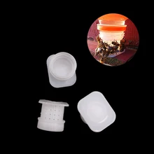 80 шт. кормушка для пчел пчеловодства пластиковая вода питье Кормление фонтан инструменты для apculture мед круглая чашка анти утопление иглы отверстие типа