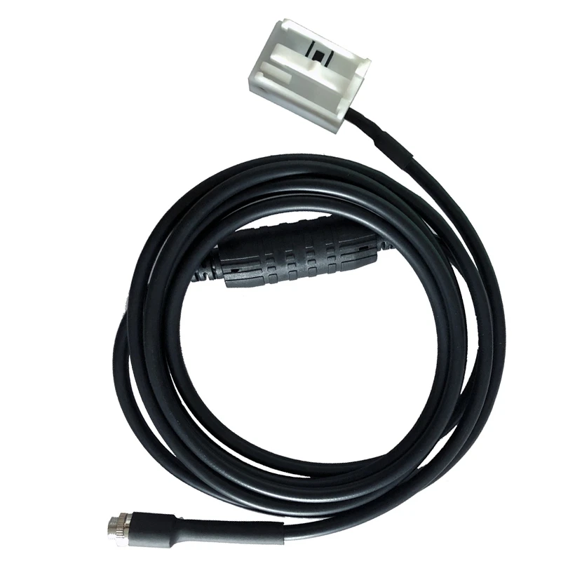 Car AUX Audio Cable Line Connector with Resistor 1.5M 12 Pin for BMW E60 E61 E63 E64 E65 E66 E81 E82 E83 E87 E88 E90 E91 E92 E93