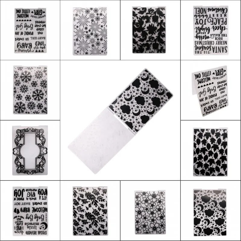

1PCS New Plastic Template Craft Card Making Paper Cards Photo Album Wedding Decoration Scrapbooking Embossing Folder Stencils
