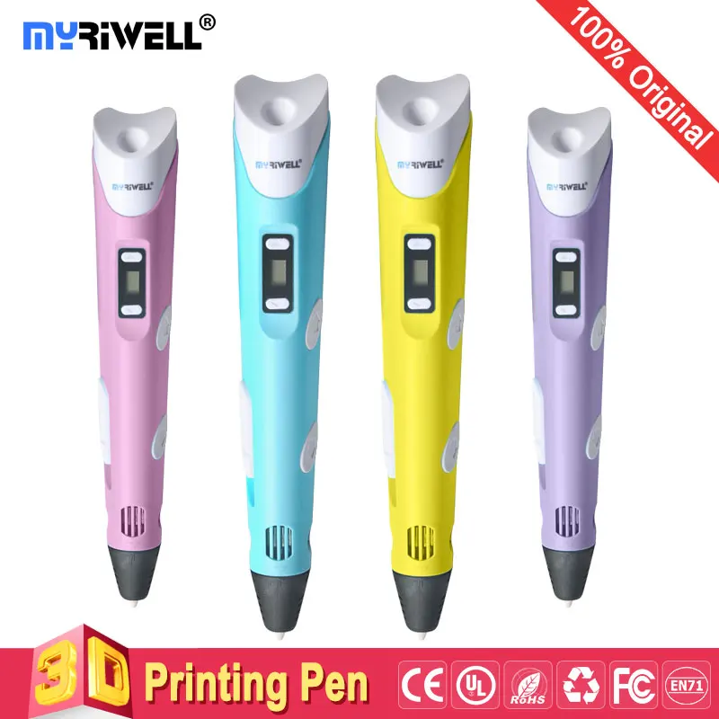 

Myriwell 3d pen 3d pens,LED display,ABS/PLA Filament,3 d pen 2017 Smart 3d printed pen Best Gift for Kids
